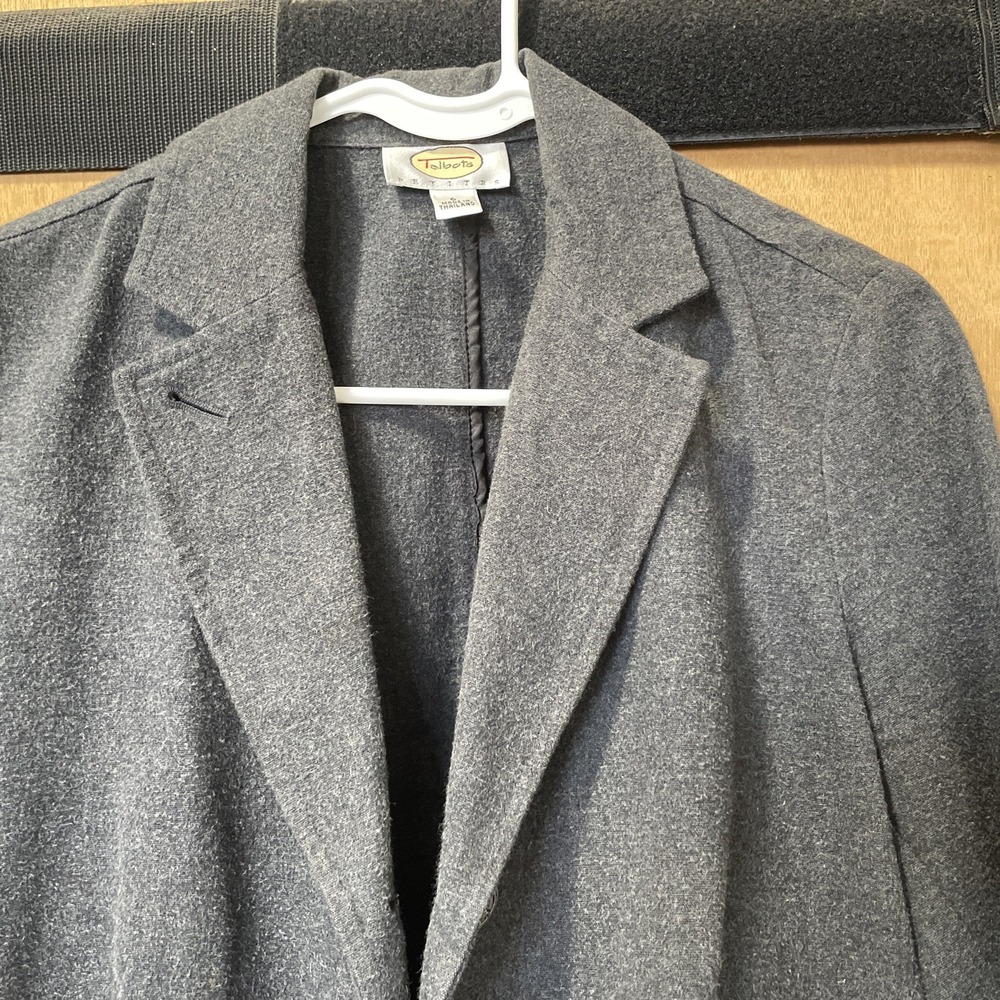Talbotts Women's‎ Dark Gray  Blazer Jacket 6P 100% Cotton
